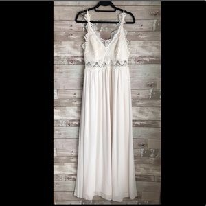 Lace top gown/ maxi dress